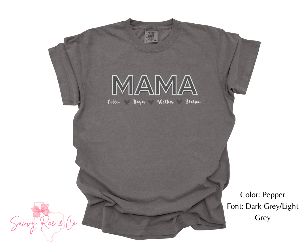 Family Names Customizable Comfort Color T-shirt