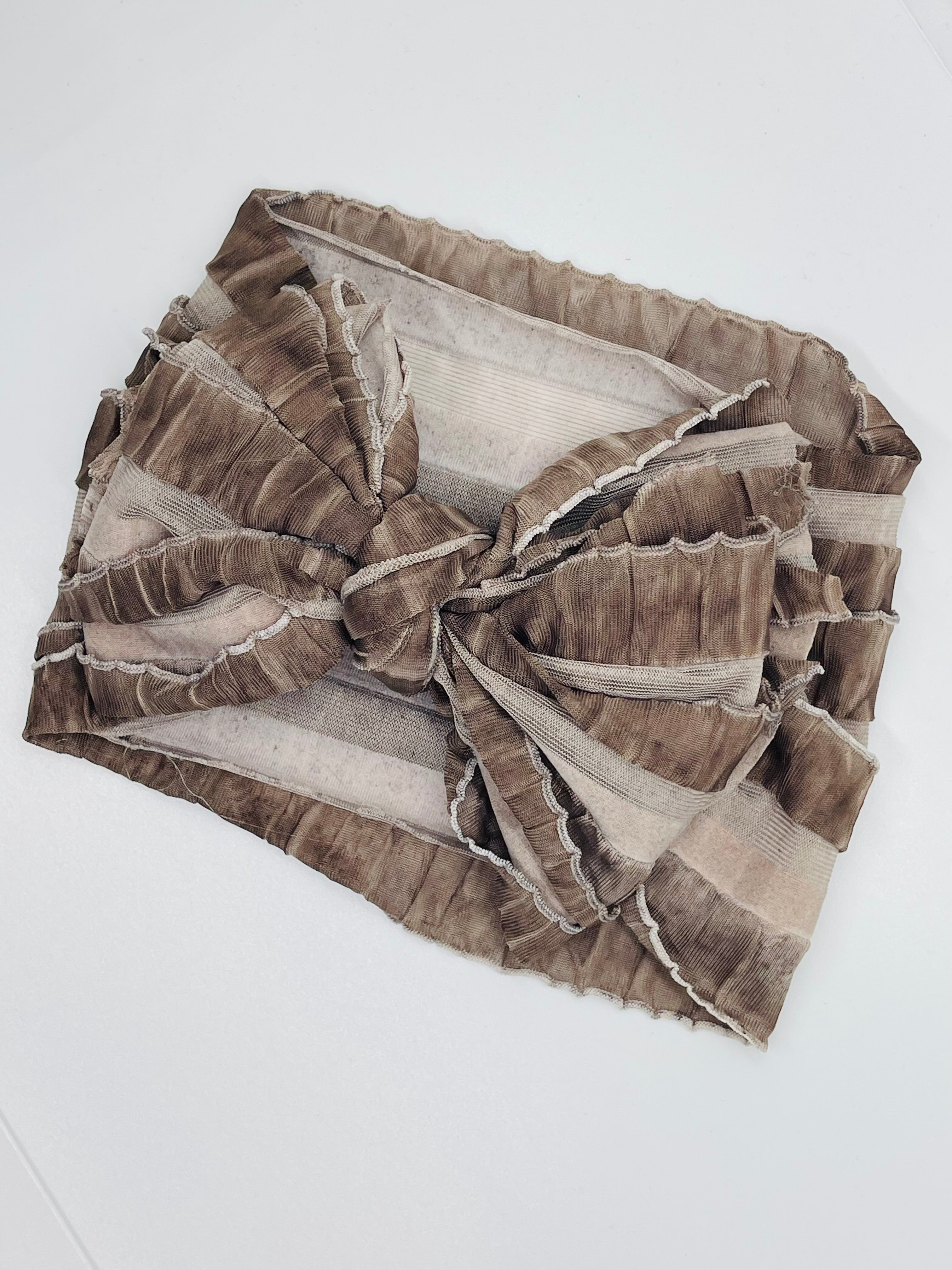 Brown Ruffle