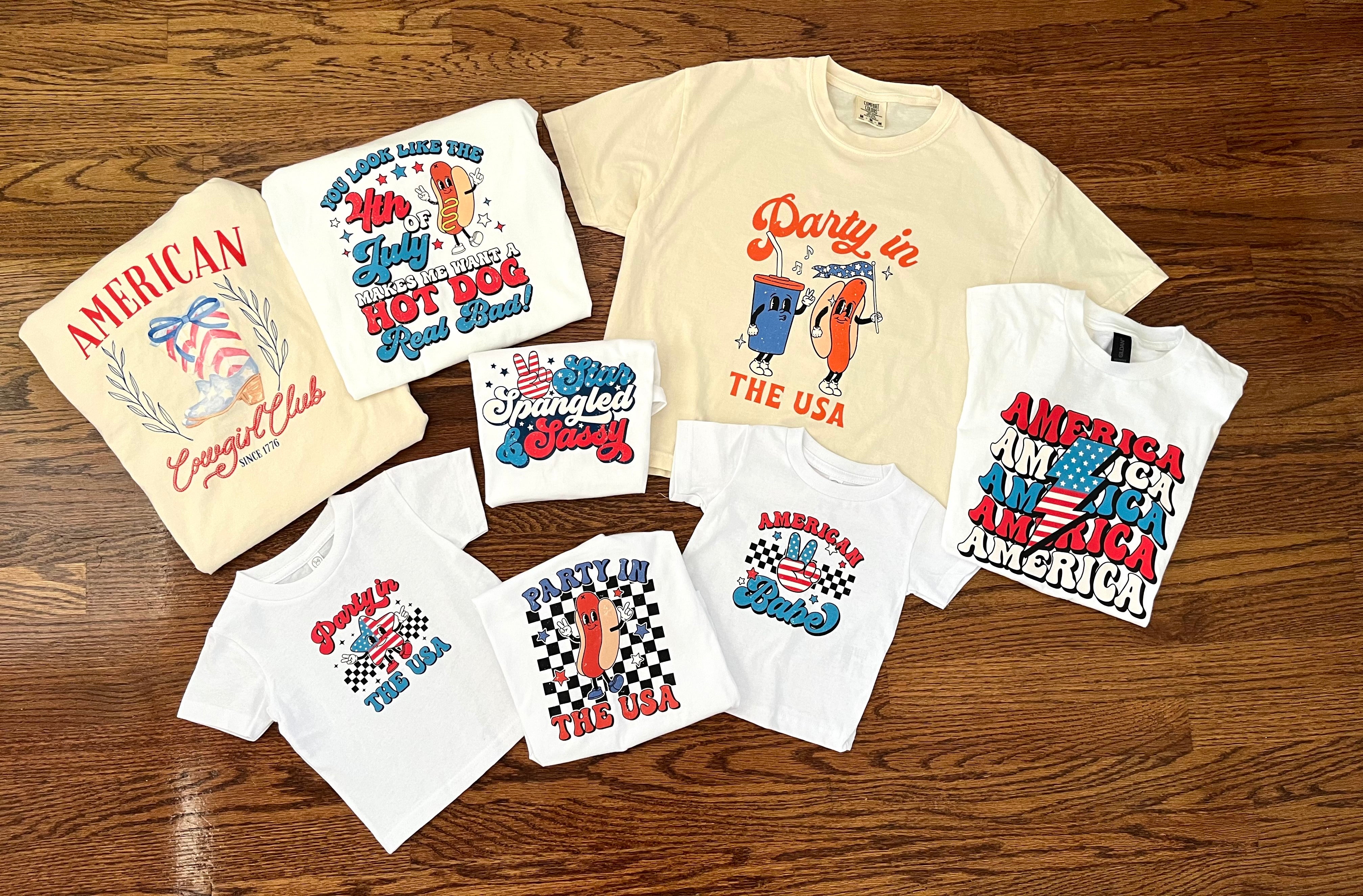 Adult 4th of July Gildan Softstyle Shirts