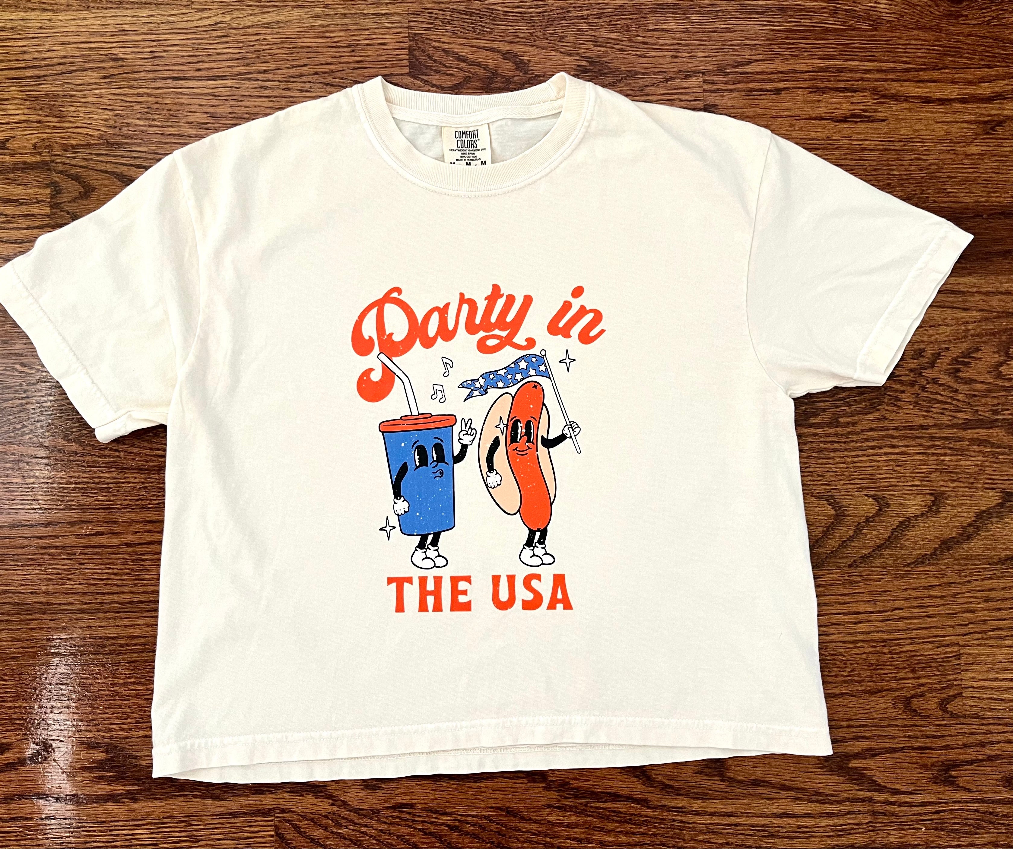 Adult 4th of July Shirts - Cropped