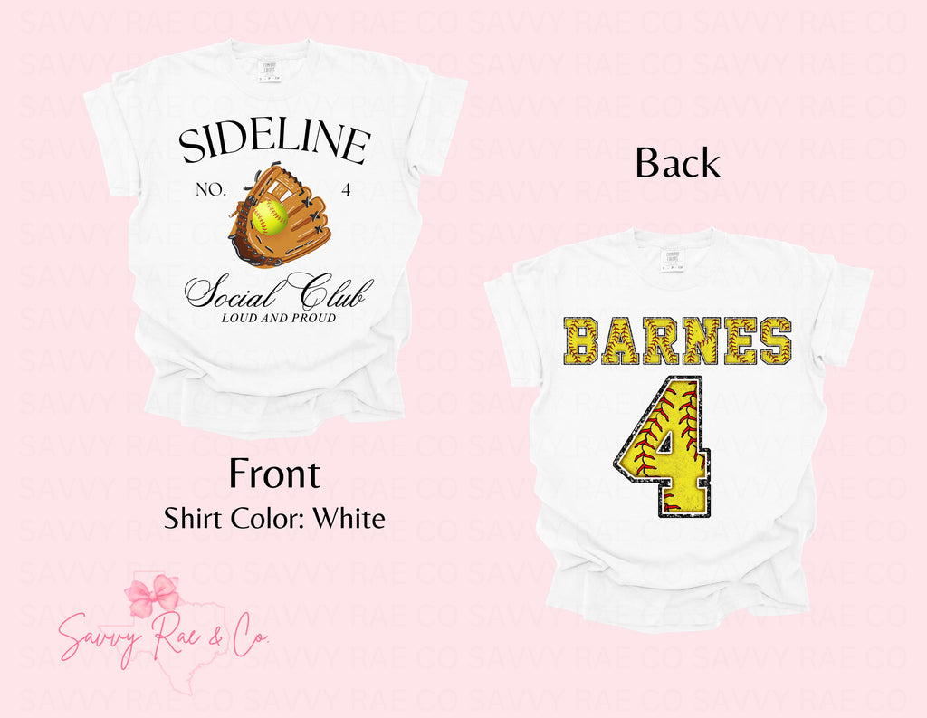 Sideline Social Club - Adult Comfort Colors Shirts