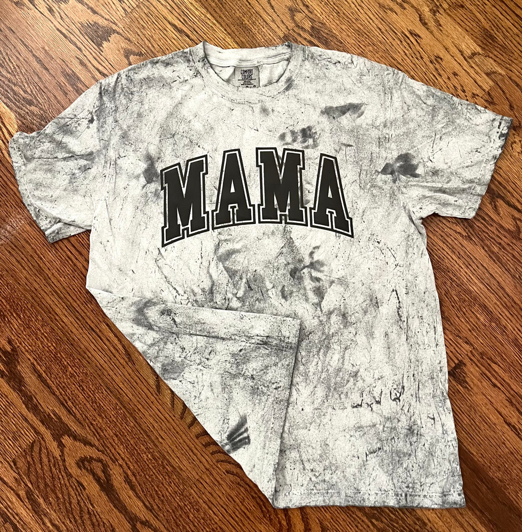 MAMA Puff Font Comfort Colors Shirts