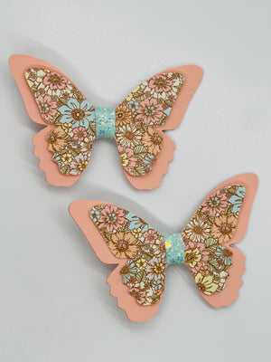 Floral Peach Butterfly Harper