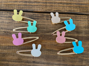 Spring Pastel Leather Clips